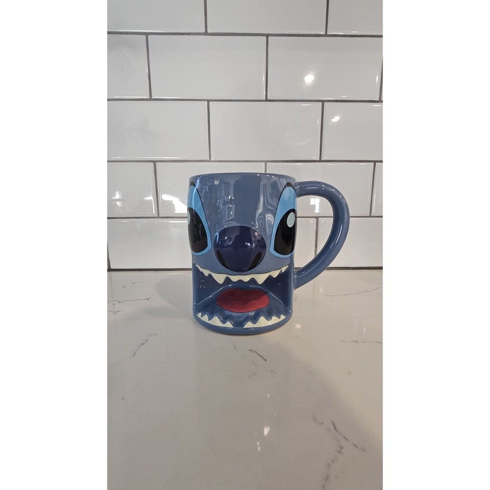 Disney's Lilo and Stitch Coffee Teacup. Mug. Stitch Mouth Open. New Never Used.